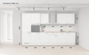 Kuechenhus24 Küchen-Zeile 360 cm Planungsvariante 1 1