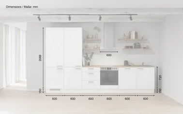 Kuechenhus24 Küchen-Zeile 360 cm Planungsvariante 10 1