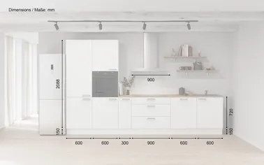 Kuechenhus24 Küchen-Zeile 360 cm Planungsvariante 11 1
