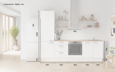 Kuechenhus24 Küchen-Zeile 270 cm Planungsvariante 12 1