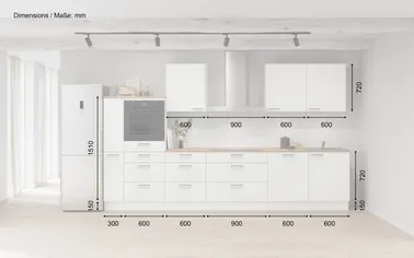 Kuechenhus24 Küchen-Zeile 360 cm Planungsvariante 15 1