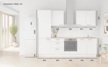 Kuechenhus24 Küchen-Zeile 270 cm Planungsvariante 6 1