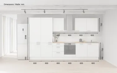 Kuechenhus24 Küchen-Zeile 360 cm Planungsvariante 6 1