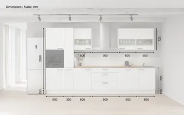 Kuechenhus24 Küchen-Zeile 360 cm Planungsvariante 7 1