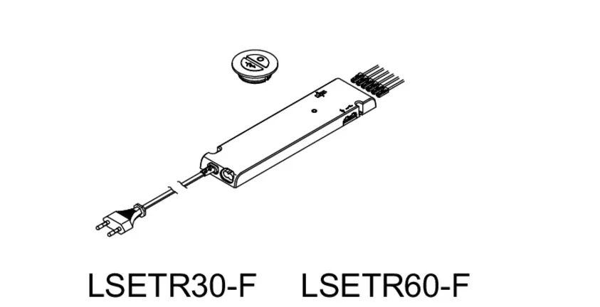 Kuechenhus24 LED-Startset mit runder Emotion Funk-Fernbedienung, bestehend aus: LSETR30-F 2