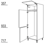 Kuechenhus24 Geräte-Umbau Kühl-Gefrierautomat GD145-1 3